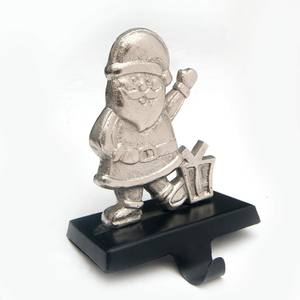 Copo de nieve de Navidad, soporte de calcetín de Metal, colgador de manto para decoración navideña, decoración de aluminio fundido para el hogar, decoración de medias - Product Image 5