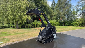 used v1000 25Hp Diesel V1000 Mini Skid Steer with EPA Kubota <b>Engine</b> <b>Stand</b> Behind Mini Compact Crawler Loader - Product Image 4