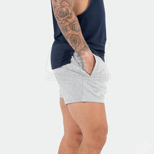 Pantalones Cortos Deportivos Casuales Personalizados de Spandex/Poliéster Ecológicos de Secado Rápido y Transpirables para Hombre - Product Image 4