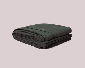 ชุดเครื่องนอนผ้าลินินและ100% สีเขียวป่าชุดเครื่องนอนสไตล์โมเดิร์น4ชิ้นปลอกผ้านวมผ้าคลุมเตียงเตียงคู่สำหรับใช้ในบ้าน - Product Image 4