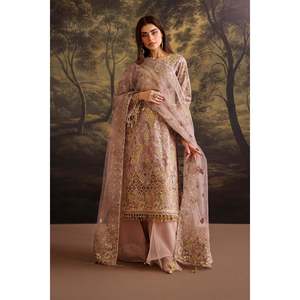 Embroidered Chiffon <b>Net</b> <b>Fabric</b> SF-4378 - Product Image 5