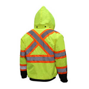 Chaqueta de Trabajo de Invierno de Alta Visibilidad con Reflectivo para Hombre, Ajustable, Transpirable, de Lona - Product Image 4