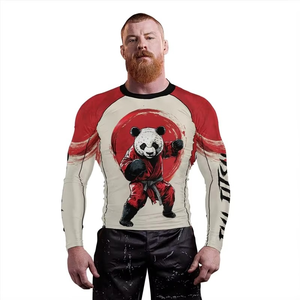 Rashguard BJJ personnalisé haute performance pour entraînement et compétition, en Spandex/Polyester, respirant, séchage rapide, anti-UV, manches longues - Product Image 2