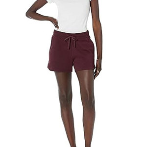 Shorts décontractés d'été pour femmes en coton, avec cordon de serrage, taille haute élastique, pour le sport, la gym, la course, le yoga et la détente - Product Image 2