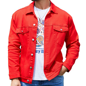 Veste en jean respirante et élégante pour hommes, manches longues, style unique, streetwear, veste d'hiver, coupe-vent, veste en jean - Product Image 1
