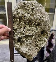 Grappe de Pyrite Naturelle Extra Large 1kg-50kg Pierre de Guérison Spécimen Brut Décoration Maison Cristal Reiki 100% Authentique Objet de Collection Artistique