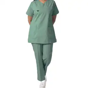 ANNO Classic Outdoor Surgical Medical Nurse Scrub <b>Sets</b> Cleanroom Uniform For Doctor Hospital Wear Customized Wear Custom <b>Colours</b> - Product Image 1