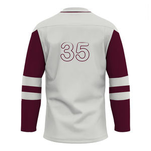 Maillots de hockey sur glace sur mesure avec broderie et impression par sublimation, vêtements de sport respirants, logo personnalisé directement du Pakistan - Product Image 5