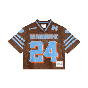 Maillot de football américain personnalisé de luxe Boxy Fit Streetwear à épaules tombantes et sublimation graphique vintage en maille tricotée en polyester - Product Image 2