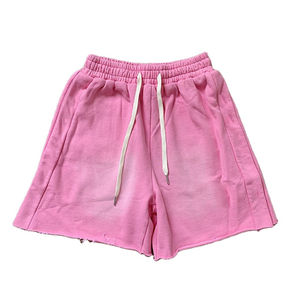 กางเกงขาสั้นผ้าฝ้ายฟอกสีกรดสำหรับผู้ชายชุดออกกำลังกายแนวสตรีทแวร์แบบวินเทจสำหรับใส่ไปยิมฟิตเนสโอเวอร์ไซส์ - Product Image 6