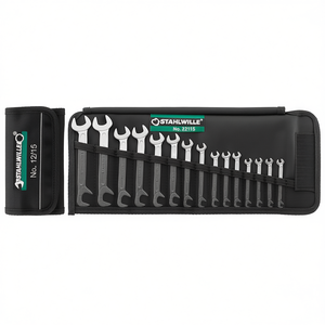 Stahlwille <b>Small</b> Double-Ended Wrench Set with Roll-Up <b>Tool</b> <b>Bag</b> - Product Image 2
