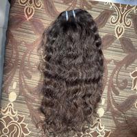 Cheveux humains bruts non traités, cheveux vierges naturels en vrac, extensions de cheveux humains du temple du sud de l'Inde