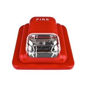 Fire Strobe Sirens With LED Light Horn Strobe Sounder Fire Alarm Siren Speaker Fire Alarm System Accessory From Factory