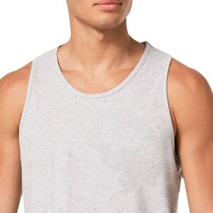 Camiseta sin mangas de verano con estampado de logotipo personalizado para hombre, chalecos de gimnasio de secado rápido de algodón transpirable, camisetas de talla XL - Product Image 5