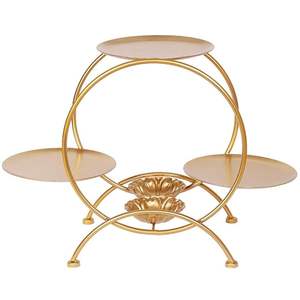 Soporte de pastel de magdalenas de Metal resistente de estilo lujoso para aniversario de boda fiesta de cumpleaños de boda Baby Shower celebración pastel también - Product Image 5