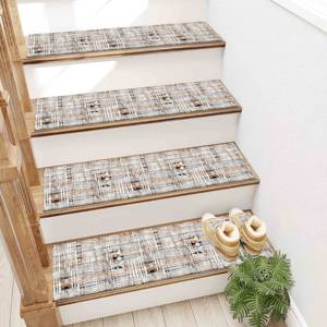 Alfombra con Estampado Boho: Tonos Suaves, Diseño Moderno, Regalo para Ella, Alfombra de Entrada - Product Image 5