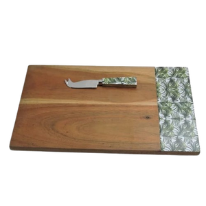 Planche à fromage en résine en bois bloc à découper forme Rectangle Durable outil de cuisson de cuisine Antique Fruits personnalisés lieu d'art indien - Product Image 4