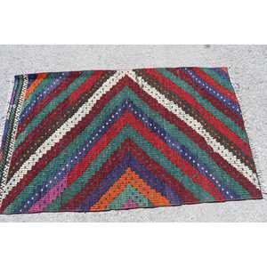 Tapis turc vintage, tapis d'appoint 3,1x5 pi (93x153 cm), tapis en laine rouge à imprimé animal - Product Image 3