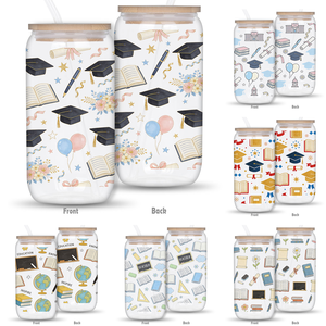 Vaso <span class=keywords><strong>de</strong></span> Vidrio Transparente Portátil con Tapa <span class=keywords><strong>de</strong></span> Bambú, Mini Tarro Mason Redondo <span class=keywords><strong>de</strong></span> 16oz, Regalo Personalizado para el Día <span class=keywords><strong>del</strong></span> <span class=keywords><strong>Maestro</strong></span> o Graduación - Product Image 1