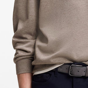 Sweat-shirt en coton uni pour homme, design décontracté, manches longues, haute qualité, prix de gros, streetwear, vêtements de sport 2026 - Product Image 3