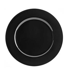 Plaque de chargeur de fer noir moderne tendance fraîche enduite de poudre finie pour les restaurants de mariage hôtels forme de taille personnalisée - Product Image 5