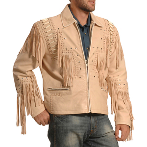 Chaqueta de Gamuza a la Moda con Borlas, Ropa de Rodeo Moderna - Product Image 1