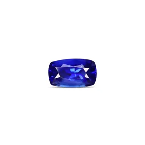 Zafiro Azul Real Natural de 3.08 Quilates, Esmeralda Facetada de 8mm x 1mm, Variedad que Incluye Corte Cojín, Estrella, Octágono, Pulido con Calor, Sintético - Product Image 1
