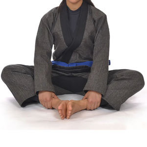 Conjunto de Kimono de Jiu Jitsu Brasileño Gris Personalizado de Alta Calidad, Preencogido, Ligero, de Algodón, Pantalones Ripstop, Duradero, Transpirable, Frontal - Product Image 6