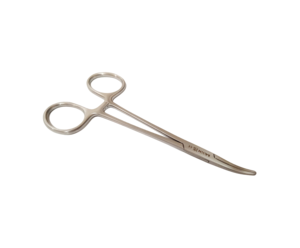 Instrument chirurgical manuel incurvé de précision Pince à moustiques efficace pour les procédures d'hémostase Serrage et préhension - Product Image 1