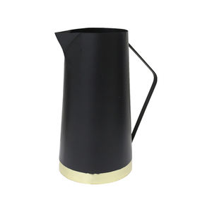 Vaisselle décorative en fer Vase à fleurs noir fini pour la décoration de la maison et du mariage Vase en métal fait à la main en vrac - Product Image 6