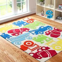 Kinder-Spielteppich für Spielzimmer und Klassenzimmer, Teppich für Wohnzimmer und Schlafzimmer