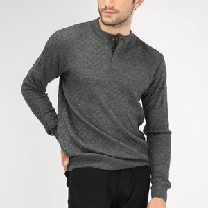 Respirant Style décontracté Logo personnalisé pull hommes pull tricoté sur mesure Slim Fit hommes pull pulls chandails tricotés - Product Image 3