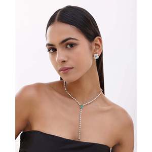 Collier en diamant Emerald Core Lariat - Product Image 1