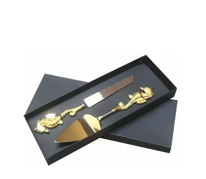 Juego de Herramientas de latón con mango forjado para queso, juego único de esparcidor de queso de acero inoxidable con mango dorado, al mejor precio - Product Image 6