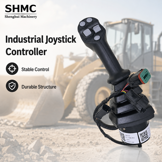IN Stock Industrial Enable Joystick Controller for Loaders Construction Machinery-High Quality Spring Return