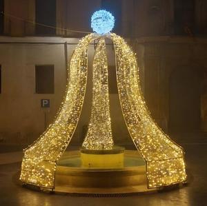 Arco de Luces LED Impermeable para Exteriores IP65, con Diseño de Campana Grande y Patrón de Estrellas, para Decoración de Jardines y Entradas Comerciales - Product Image 3
