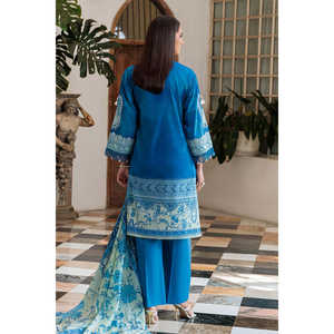 Traje de 3 Piezas para Mujer con Estampado y Mangas Bordadas CL-52074 - Product Image 4