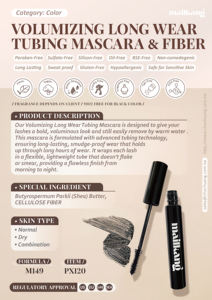 Mailkang มาสคาร่า + ไฟเบอร์สวมใส่ท่อยาวเพิ่มวอลลุ่ม - Product Image 2
