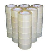 Rouleaux de ruban d'emballage adhésif simple face solide personnalisé pour une expédition d'emballage sécurisée
