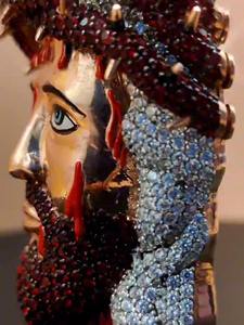 Pendentif Moissanite cultivé en laboratoire glacé certifié IGI personnalisé hommes Hip Hop jésus 925 breloque en argent bijoux fins - Product Image 6