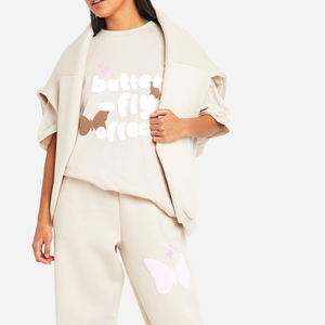 2024 Winter XL O-Neck <b>T</b>-<b>Shirt</b> Solid Cotton Knitted Casual Streetwear Front & Back Puff Print New Wholesale Logo Decoration - Product Image 3