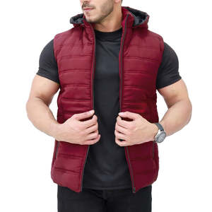 Veste d'hiver sans manches personnalisée pour hommes avec coque résistante à l'eau et services OEM Vestes pour hommes - Product Image 1