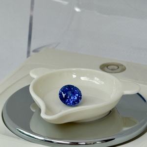 พลอย nalin พลอยแซฟไฟร์ธรรมชาติรูปไข่ตัดเป็นรูปไข่คุณภาพระดับพรีเมียม4.61ct สีฟ้าจากแลนกา - Product Image 3