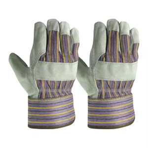 Guantes DE SEGURIDAD DE CUERO dividido de piel de vaca cómodos Canadian Rigger resistentes al calor para protección de soldadura Industrial - Product Image 5