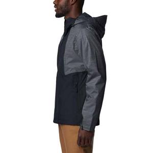 High Street Style Hombres Ligero 450g Chaquetas cortavientos Impermeable Transpirable Chaquetas de lluvia con capucha Casual Lona recubierta - Product Image 3