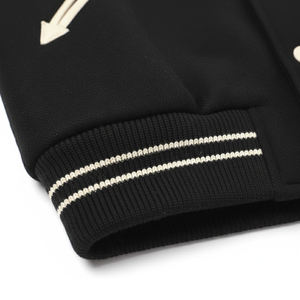 Blouson Bomber Homme Hiver 2026 Tendance avec Logo Personnalisé, Col Montant et Boutons Cachés, en Laine Mélangée de Haute Qualité - Product Image 5