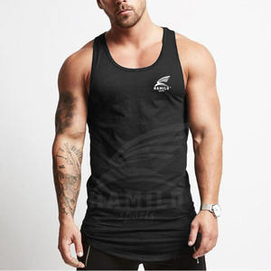 2025 nouveaux hommes sans manches côté fendu Fitness débardeur solide imprimé t-shirt entraînement débardeur course respirant conception coupe ample - Product Image 3