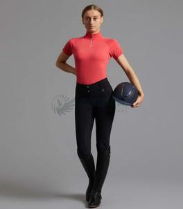 Camiseta Deportiva de Equitación para Mujer, Cómoda, Ligera, Transpirable, Elástica, que Absorbe la Humedad, Camiseta Ecuestre OEM - Product Image 5