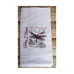OEM ODM Floral He Is Risen Christ 100% Cotton Embroidered 17x27 Inch 180 GSM Hanging Loop Soft New Absorbent Golf Kitchen Towels - Product Image 3