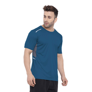 T-shirt manches courtes col rond pour homme, 100% Polyester, haute qualité, coupe Slim, entièrement personnalisable, bas prix du Bangladesh - Product Image 3